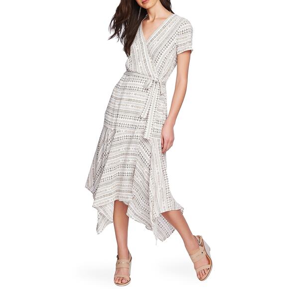 1. State Tribal Print Midi‎ Wrap Dress - 6 NWT - Picture 2 of 14